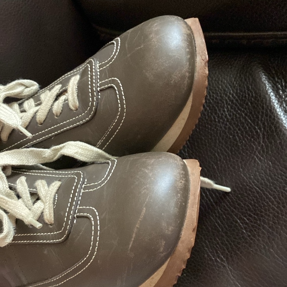 Hermes Rubber Leather Sneakers View 5